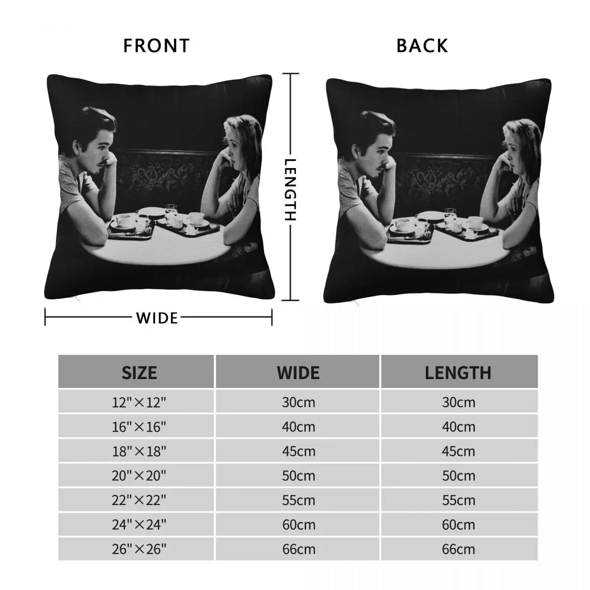 Before Sunrise Movie Pillowcase Polyester Linen Velvet Creative Zip Decor Pillow Case Room Cushion Case