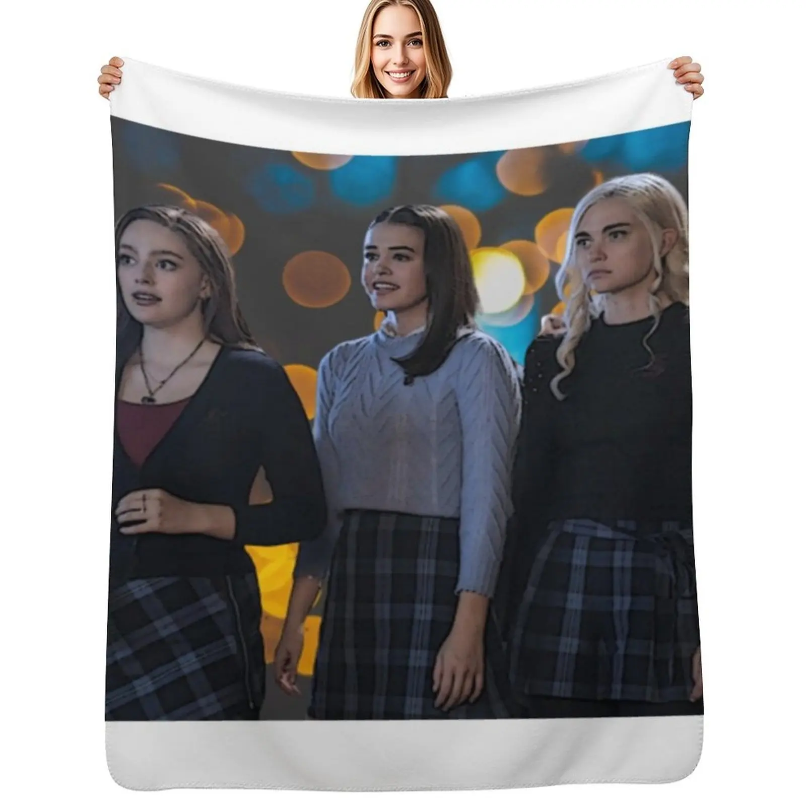 Hope, Josie and Lizzie Throw Blanket Cute Plaid Heavy Bed for sofa Moving for babies Blankets