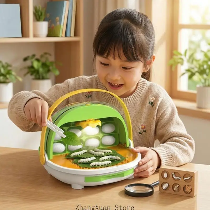 Gehege zur Pflege von Seidenmotten mit Frontplatte und rundem seitlichem Zugang, durchsichtigem ABS-Bereich für routinemäßiges – Detail 4