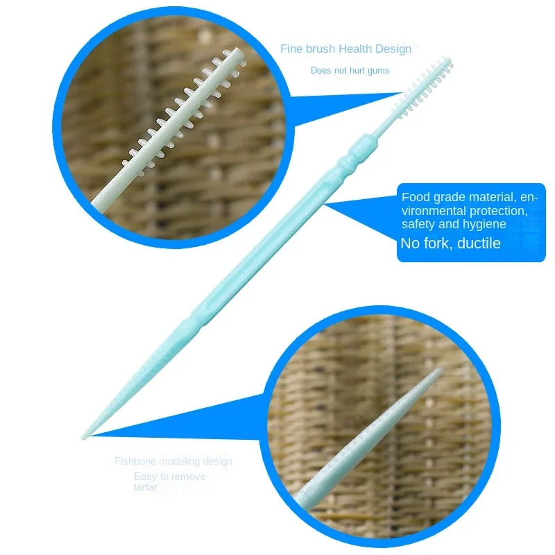 Cepillos interdentales de silicona, Herramientas de limpieza bucal, 200 unidades