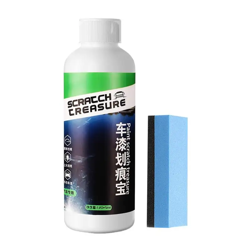 Car Scratch Removal Wax Buffing Compound 120ml For Car Paint Restorer Buffing Compound For Car Paint Restorer With Sponge Wipe