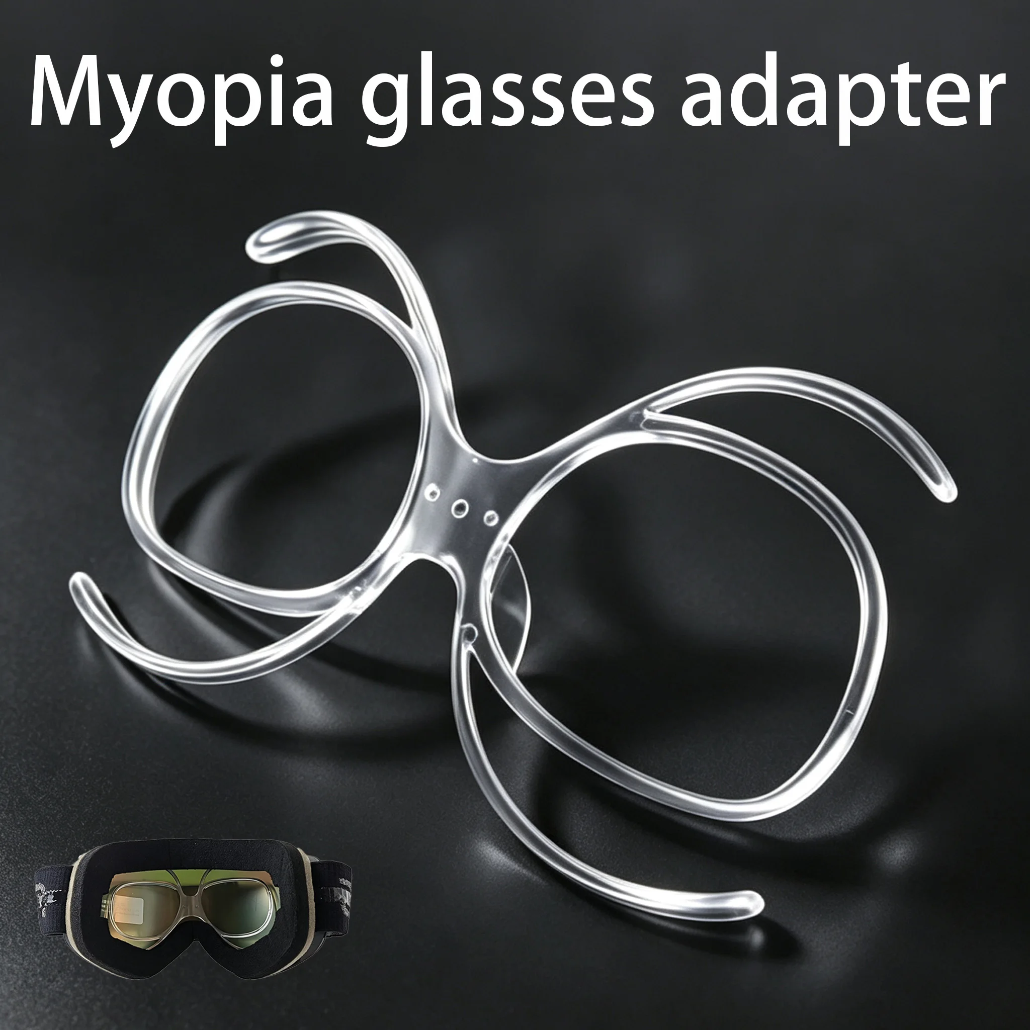 Secure Flexible TR90 Ski Goggle Myopia Insert Frame, Young Adult Riders, Winter Sport Cycling Multi‑Style Goggle Compatibility