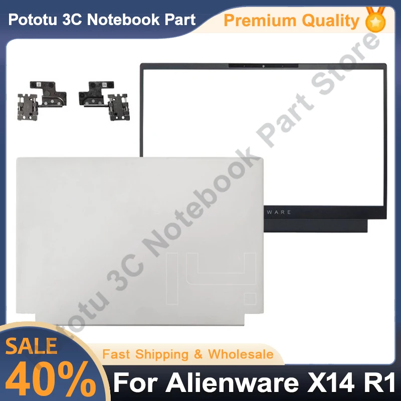 

New Shell For Alienware X14 R1 Series Laptop LCD Back Cover Top Case Front Bezel Housing White Replacement 0R14VV 03HXFT