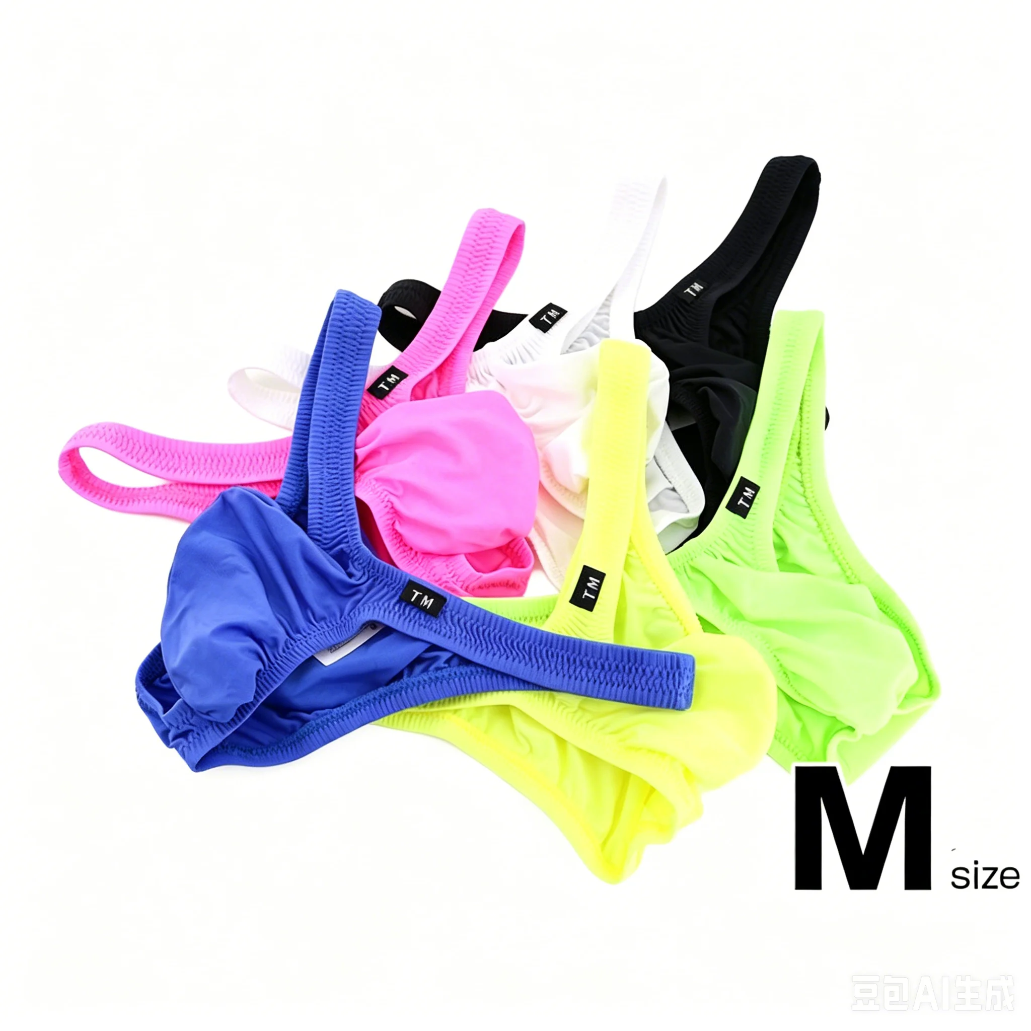 

Thin Ice Silk Men's Sheer Triangle Briefs, Low-rise Breathable Underwear with Narrow Sides