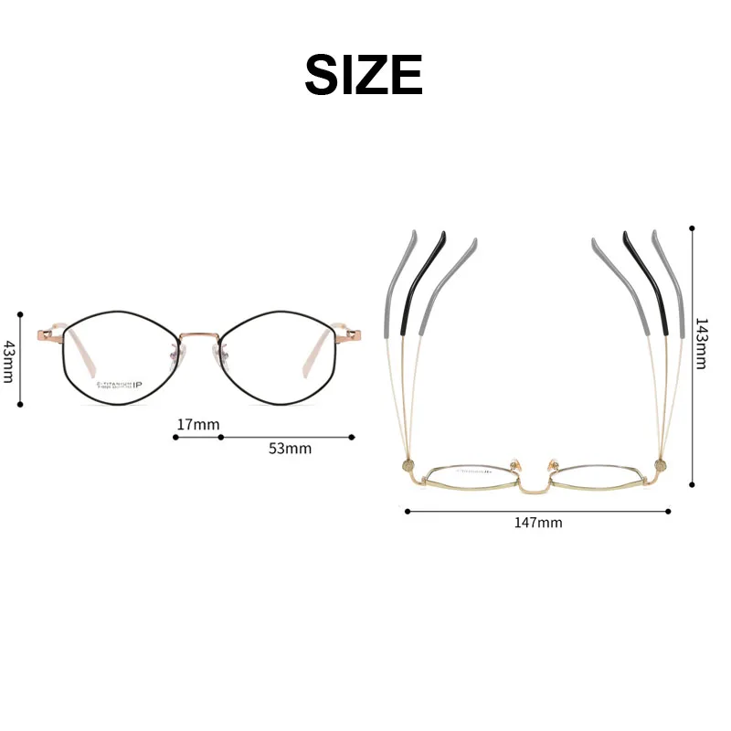 Lunettes en diamant ultra-larges pour femmes, lunettes polygonales pour femmes, lunettes de nuit pour documents élégants, monture personnalisable, lentille myopie presbytie, unique