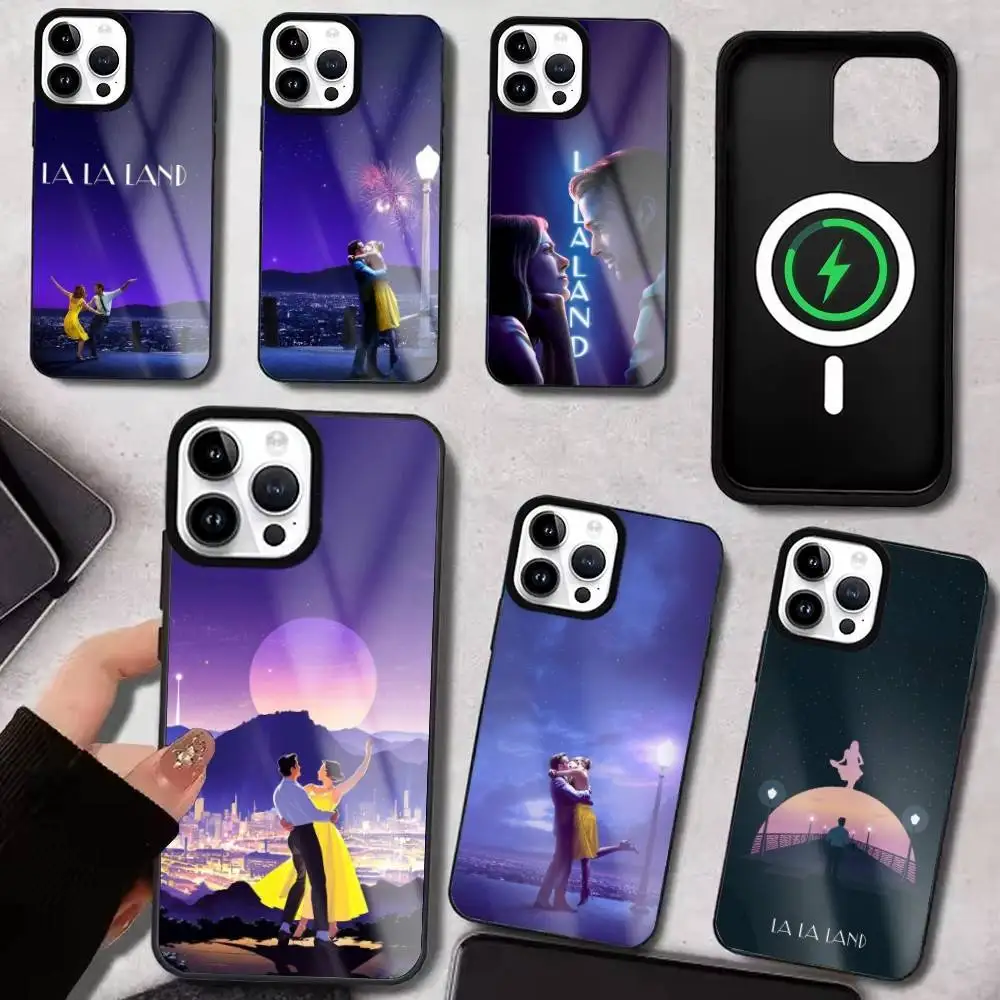 

La-La Film L-Land Phone Case For IPhone17 16 15 14 13 12 11 Plus Pro Max Plus Wireless Charger Cover Funda