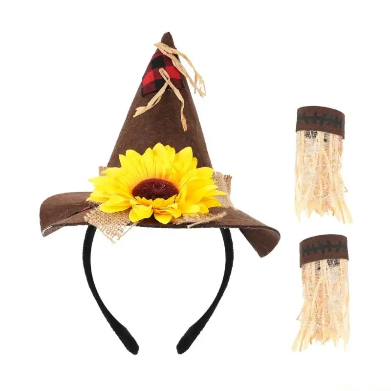 31BF Autumn Harvest Charakterhut mit passenden Handgelenk- und Fußfesseln für Erwachsene