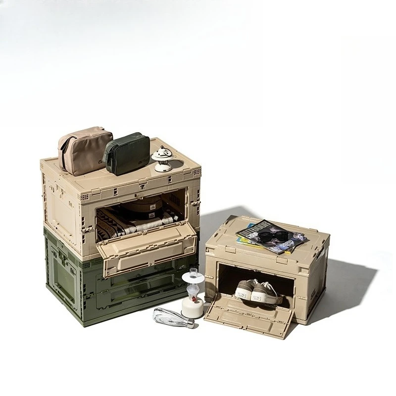 

Exquisite camping folding storage box Portable and lightweight outdoor equipment tableware sundries