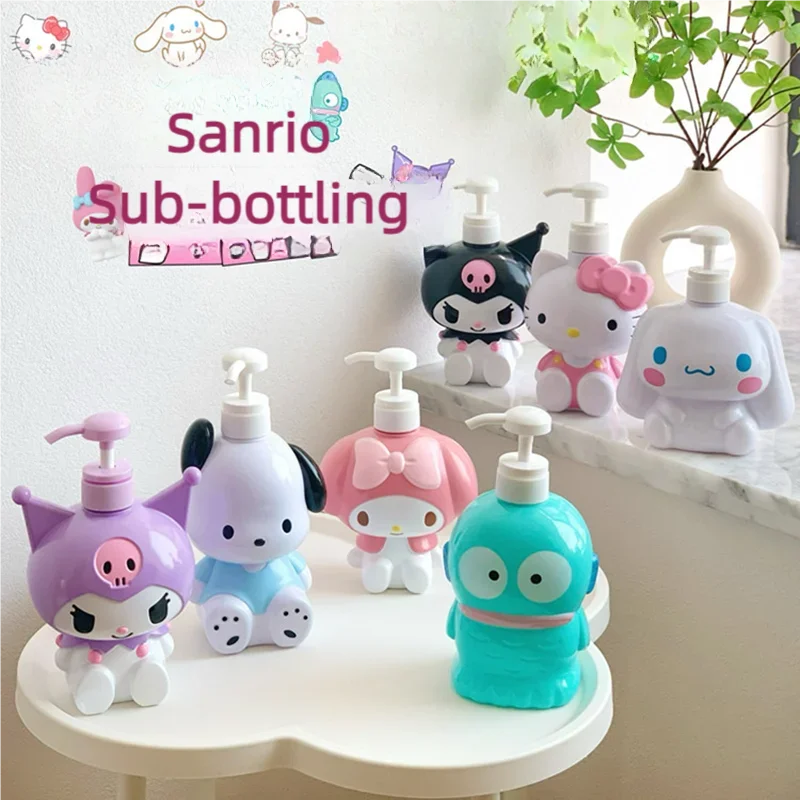 クリエイティブサンリオシナモロールクロミマイメロディ漫画シャンプーコンディショナーボトルディスペンサー詰め替え容器液体石鹸ボックス