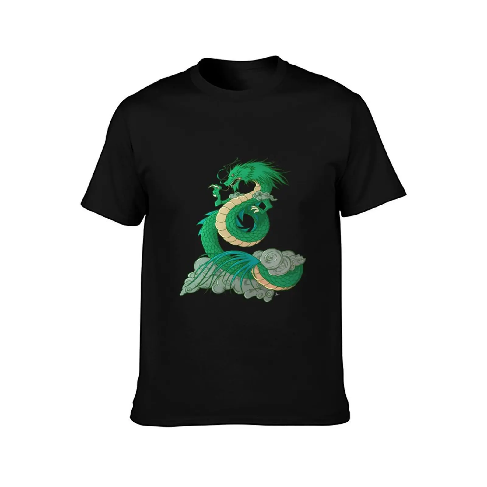 Dragon shiryu T-Shirt Summer Casual Cotton Tee Oversized Streetwear Tops Vintage Graphic Print Loose Fit Short Sleeve
