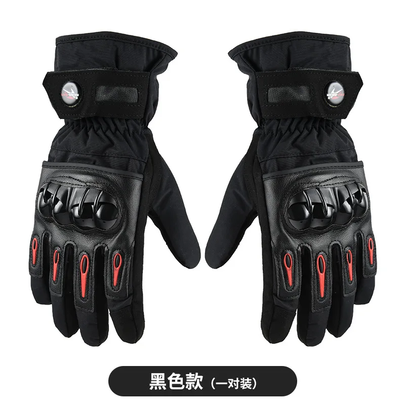 Guantes de moto para hombre, impermeables, anticaída, cálidos, esquí, Invierno