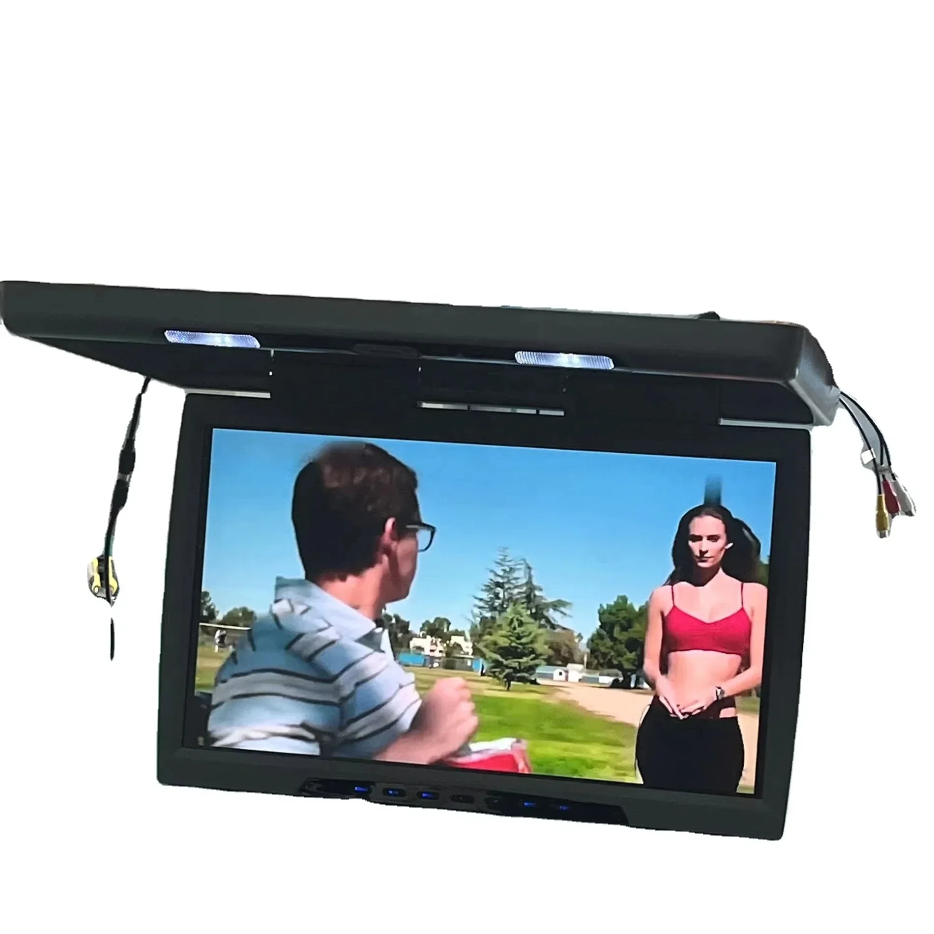 24-Inch Android ed Car 8K IPS Built-In HD Radio Tuner USB Connection TFT LCD Stereo Ceiling Rear Seat Entertainment