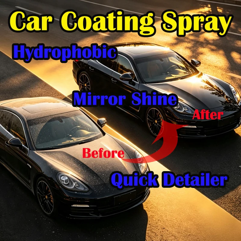 Car Nano Coating Spray Auto Quick-Dry Coating Hydrophobic Protection Polishing Maintenance Renewal Agent Accessories