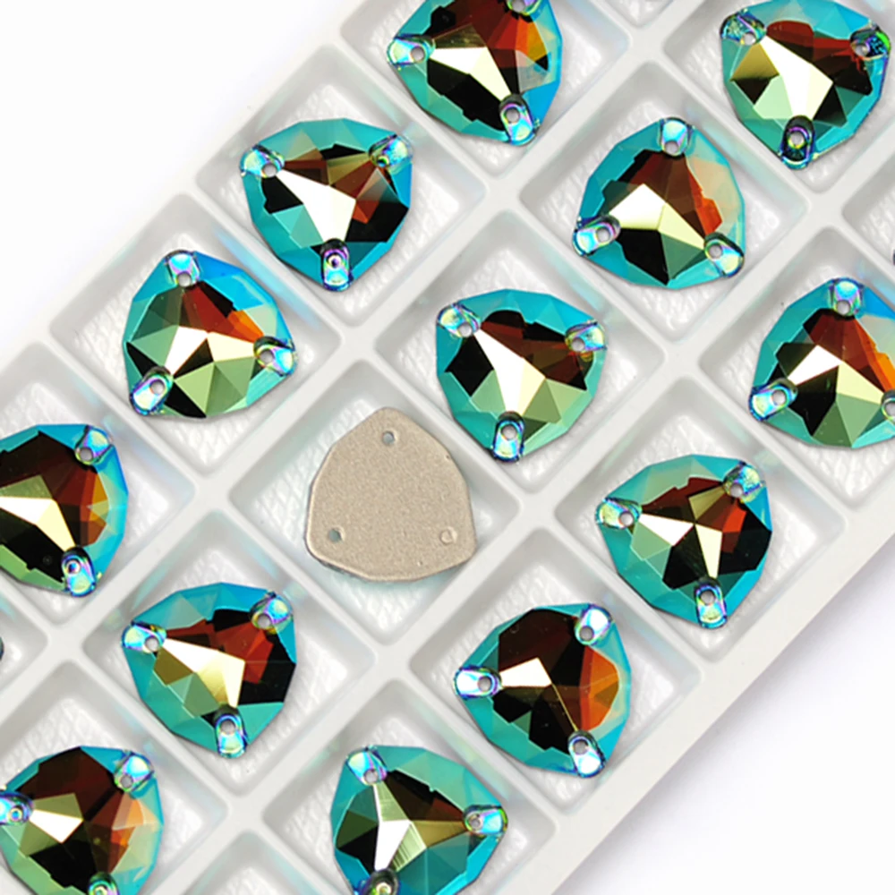 YANRUO 3272 Trilliant Colors AB Alle Größen zum Aufnähen von Strasssteinen, bunte Glas-Gymnastik-Rhythmische Kleidungsdekoration – Detail 11