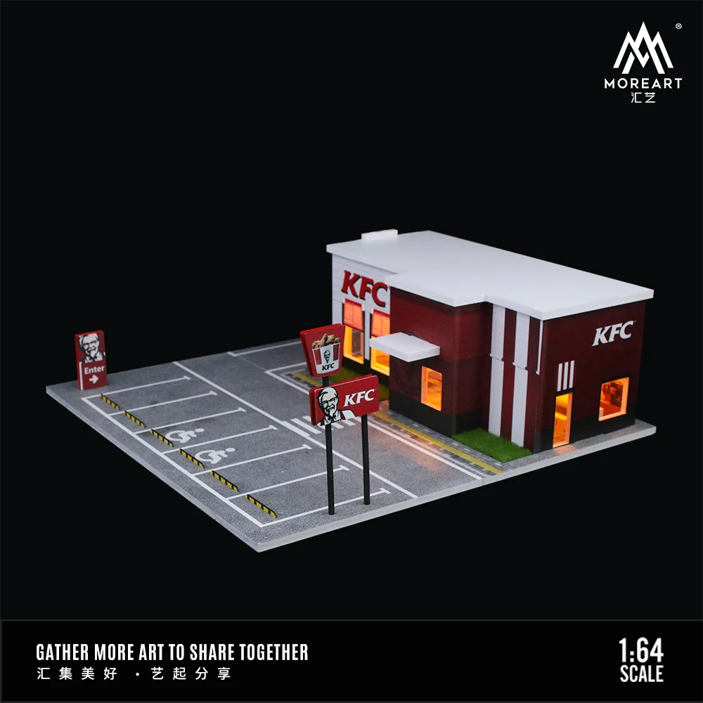 MoreArt 1:64 Restaurant Shop Assembling Scene Scene Model