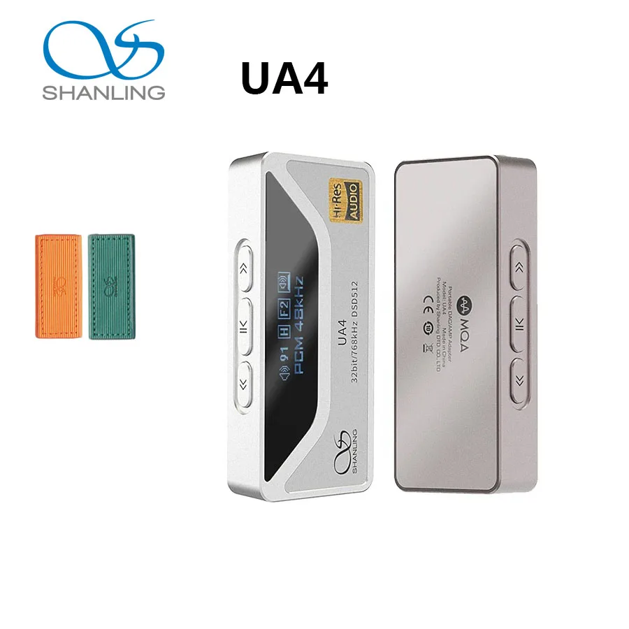 SHANLING UA4 MQA Portable USB DAC AMP Headphone Amplifier Hi-Res Audio ES9069Q 2* RT6863 chips PCM768 DSD512 3.5/4.4mm Output