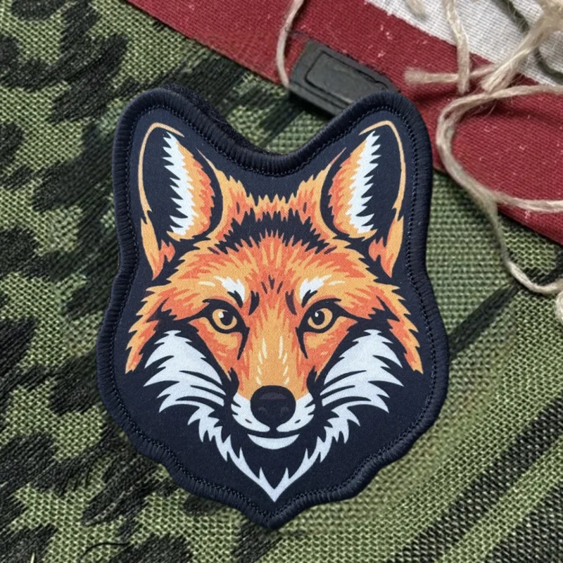 Parche táctico bordado zorro Lisa – para velcro MOLLE - imagen 3