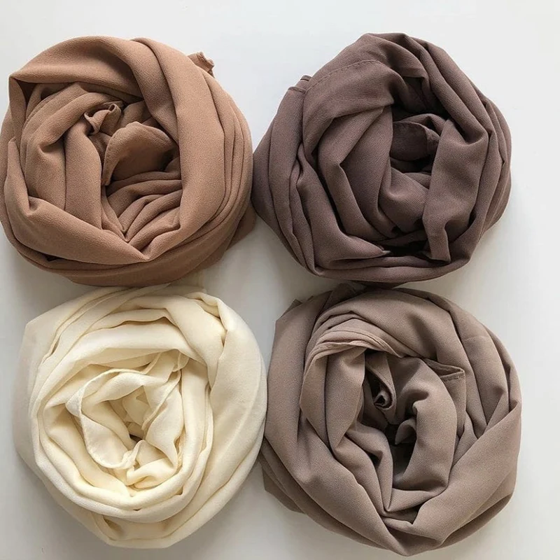 マレーシアのイスラム教徒のヒジャーブ,シフォンスカーフ,ロングショール,プレーンラップ,tudung,ラージサイズ,プレミアム,2m x 72cm