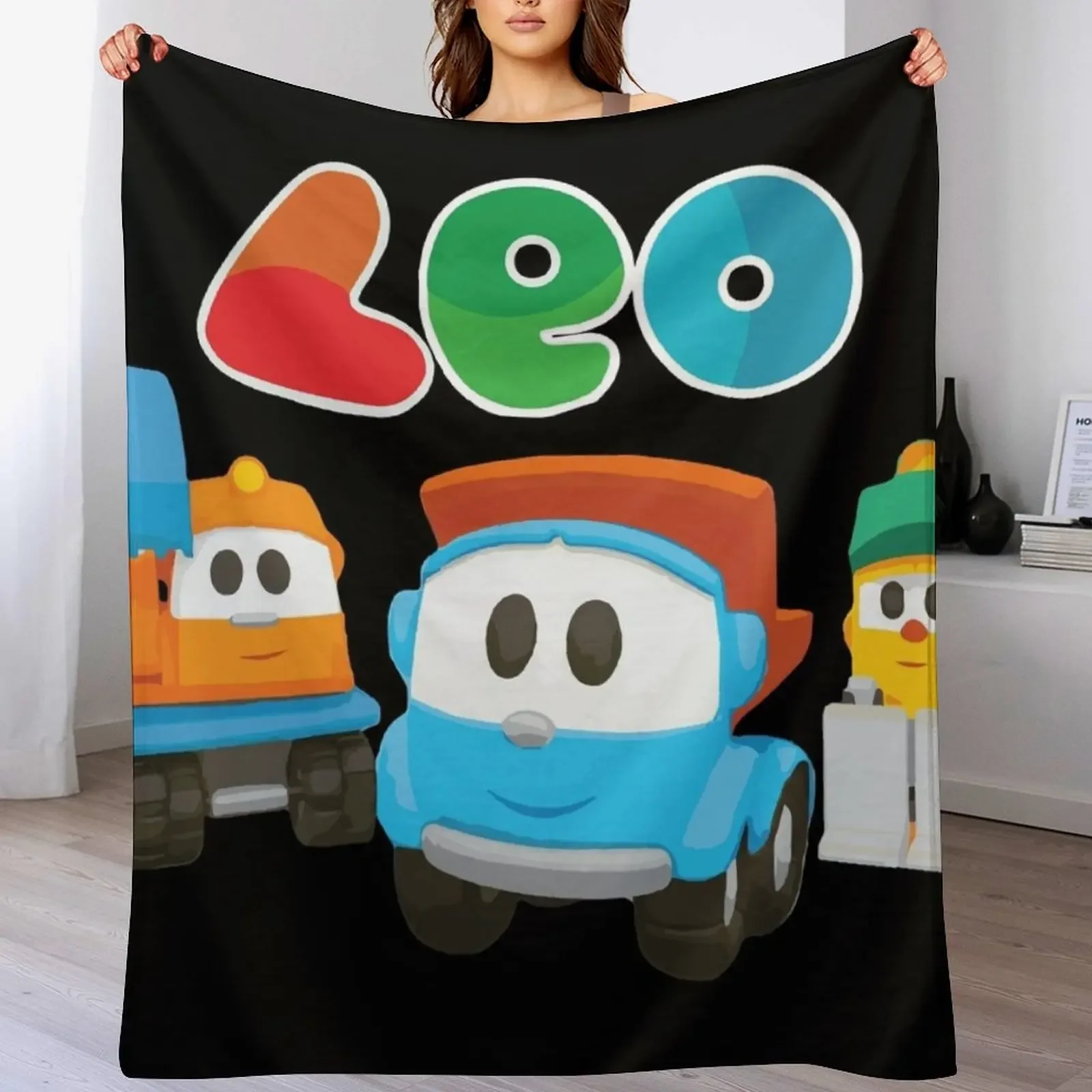 leo the truck, lifty and scoop Throw Blanket halloween christmas gifts Luxury Throw For Baby Blankets