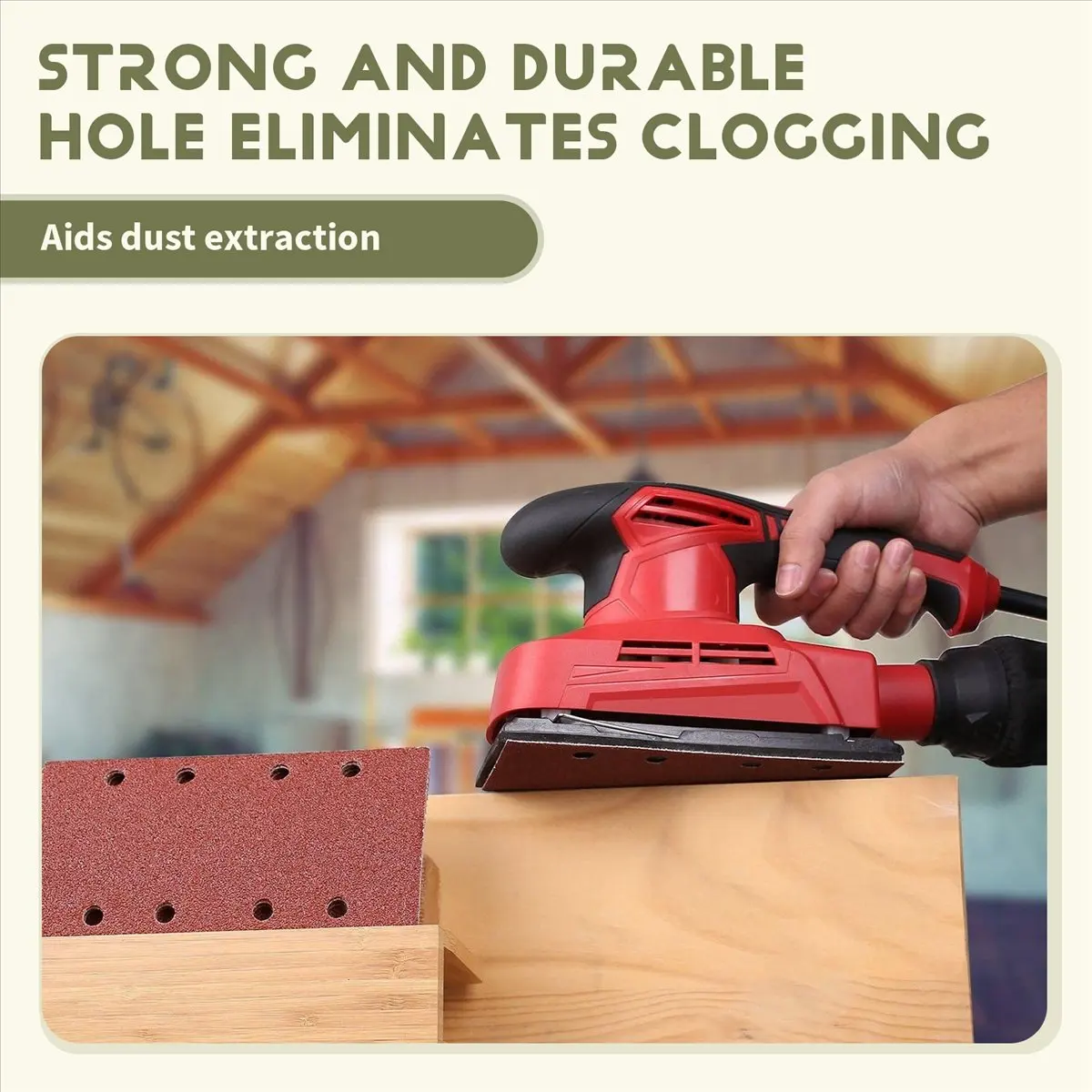 

(AIMA) 30Pcs Square Sandpaper Sanding Paper Sheet 95X185mm Sander Hook Loop Disc Abrasive Tools for Wood Polishing Tools