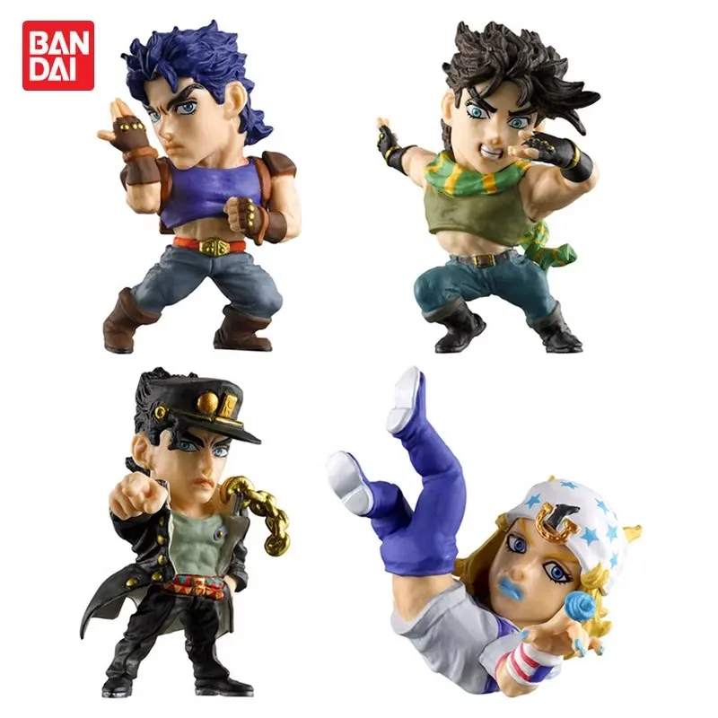 

Bandai Original 4Pcs Gashapon JoJo's Bizarre Adventure ジョニィ・ジョースター Toys For Kids Gift Collectible Model Ornaments