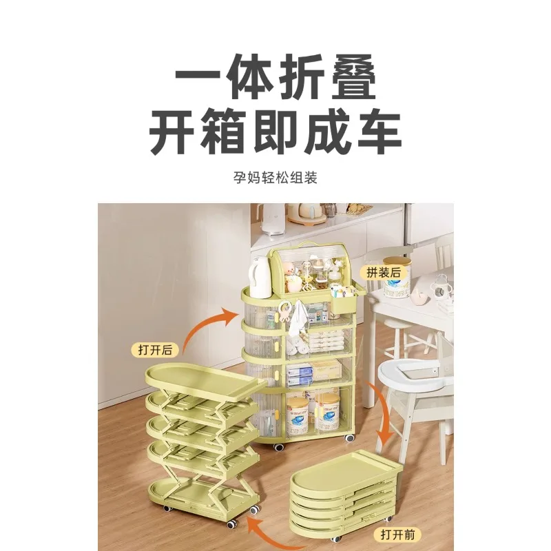 ชั้นวางของใช้เด็ก โต๊ะป้อนอาหาร ตู้เก็บของ อาหารเสริม รถเข็นเคลื่อนที่ ทารก