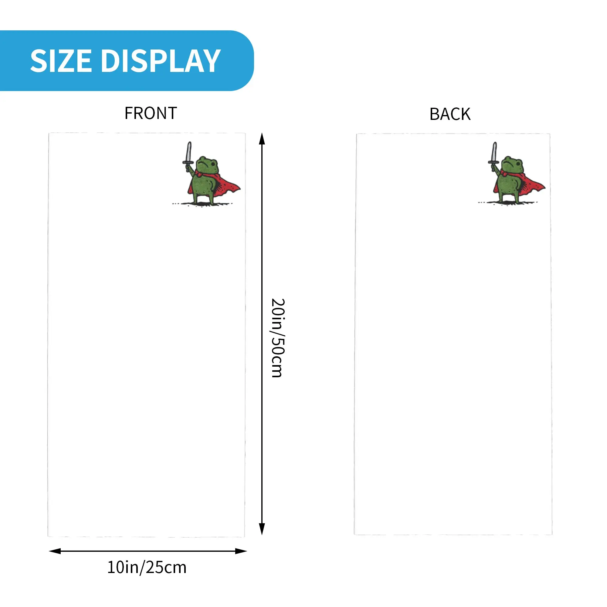 Huzzah Frog Cute Knight Meme Bandana Neck Cover Balaclavas Wrap Scarf Print Funny Sword Fantasy Headband Multi-use Outdoor Adult