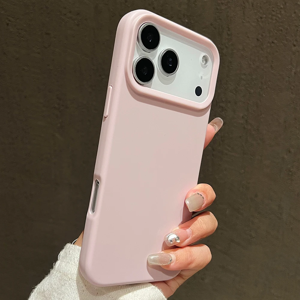 Bonbonfarbene Silikon-Schutzhülle für iPhone 17 18 Pro Max Air 17 Pro Stoßfeste Matte Weiche TPU-Bumper-Rückseitenhülle