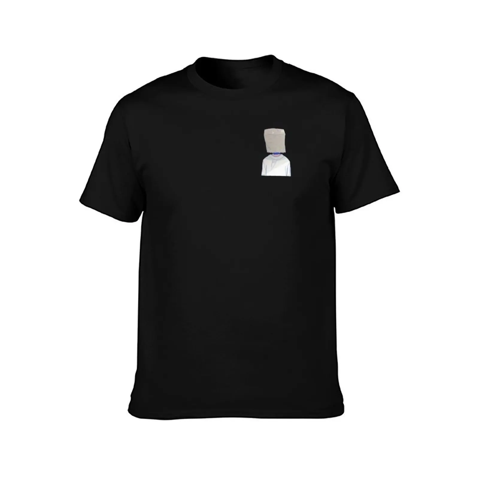 Bag head - BAGMAN- Digital pencil drawing - Colour T-Shirt Plus Size Summer Casual T-Shirt