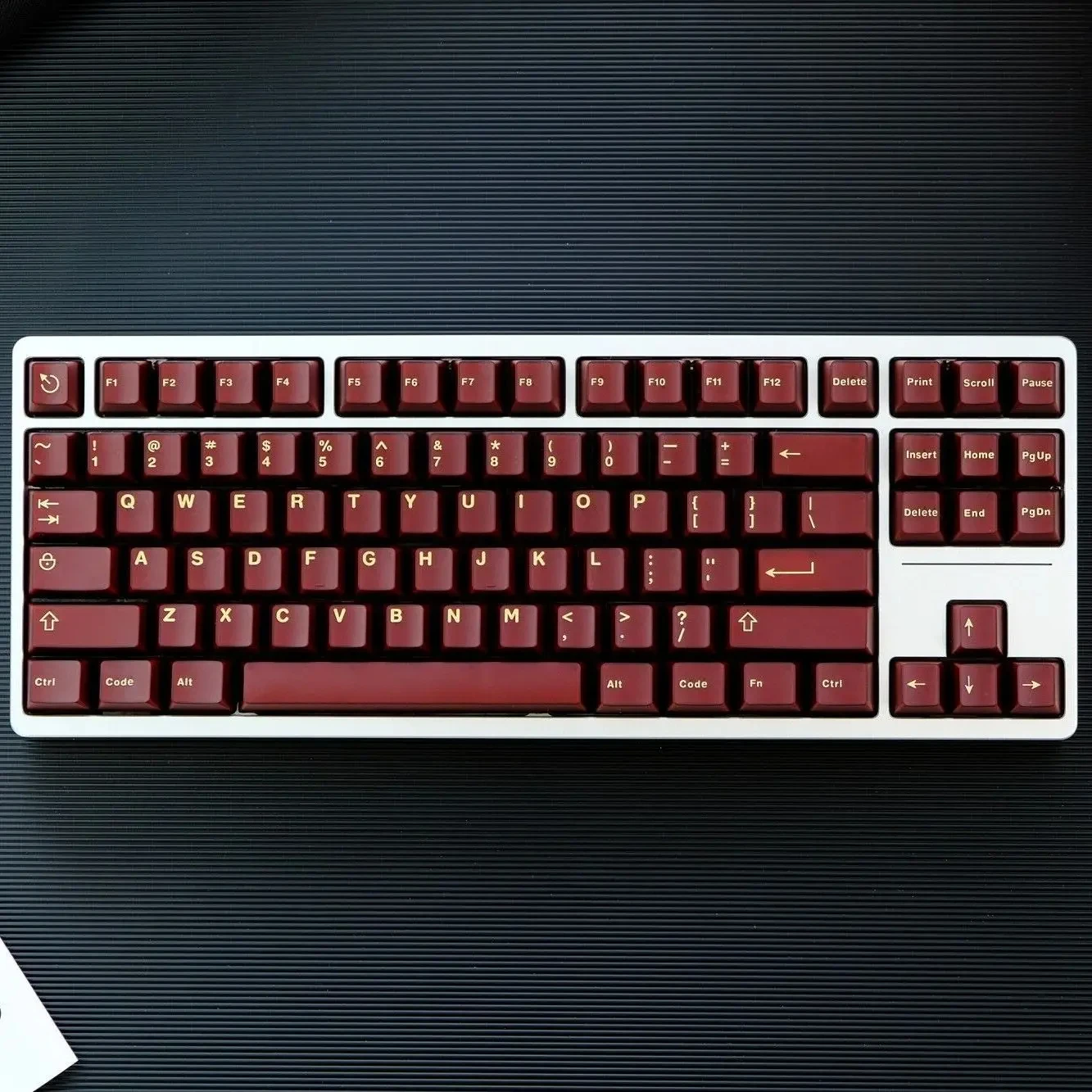 114 Keys Wine Red Double Shot ABS Keycaps Semi Transparent Keycaps Cherry Profile for Gateron MX Switches Gamer Keyboard