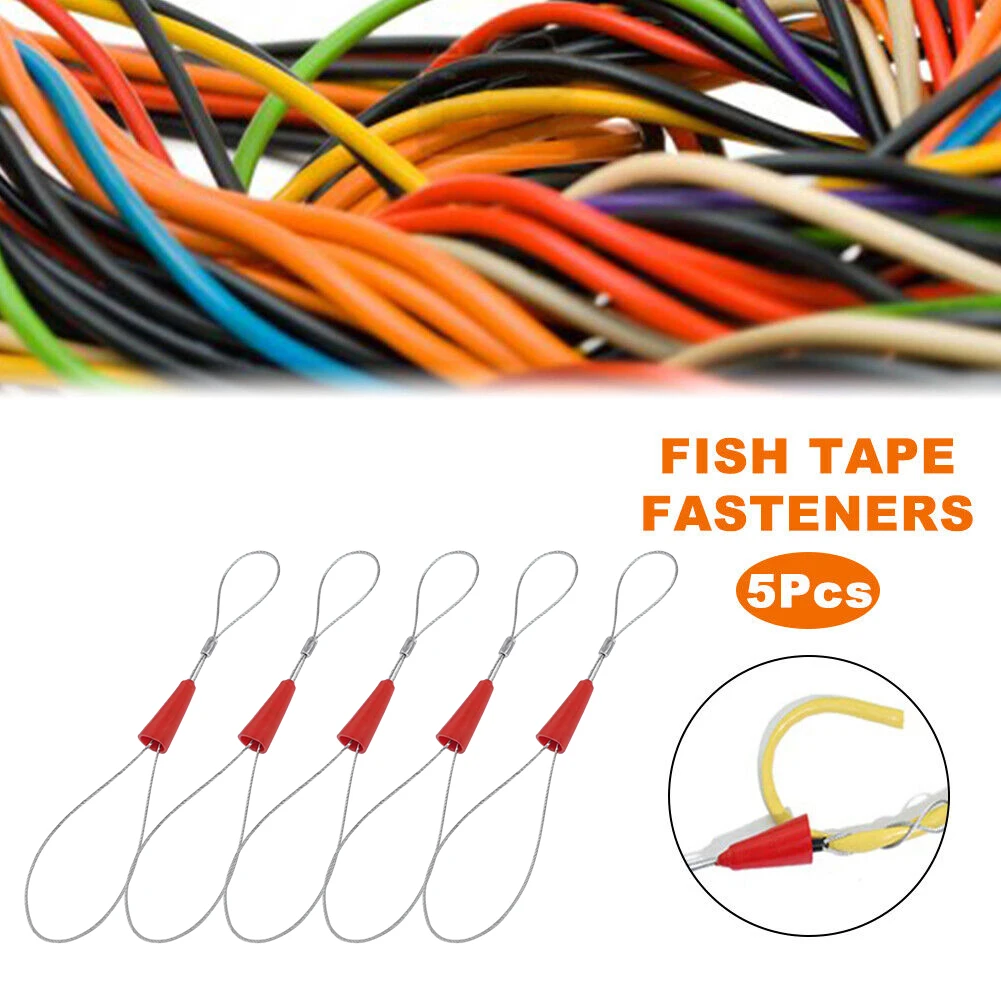 Estrattore per nastro per pesce Estrattore per cavi Accessori elettrici regolabili Strumento di fissaggio Accessori per cablaggio in acciaio argentato