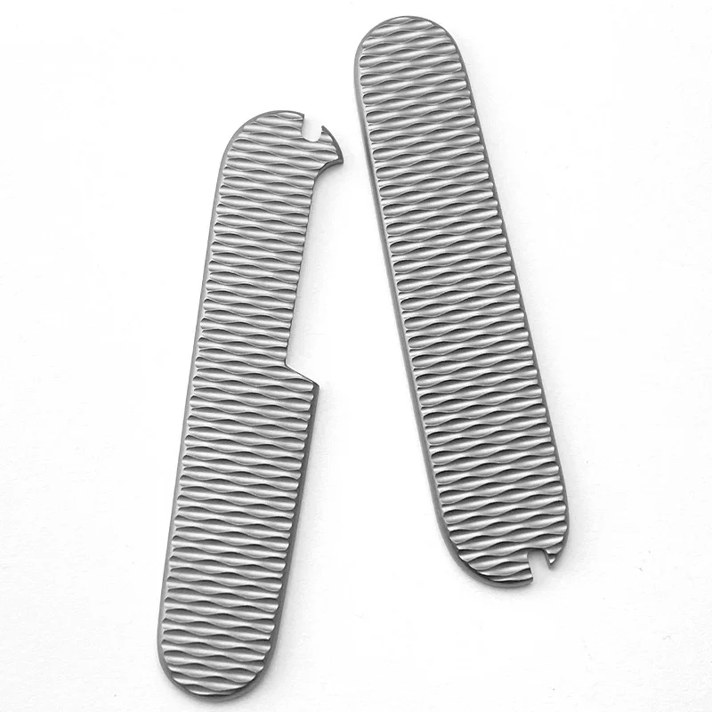 

1 Pair Folding Knife Handle Titanium Alloy Scales for 91MM Victorinox Swiss Army Knives Grip Patches DIY Making Accessories Part