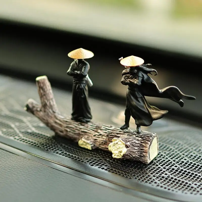 Mini Dashboard Decorations Ancient Swordsman  Desktop Ornaments Antiquity Knight Center Console Car Interior Dashboard Crafts