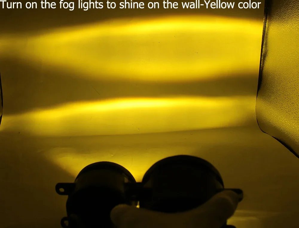 Led Fog Lights Lens White Yellow for GWM Haval H2 Facelift 2015 2016 2017 2018 2019 2020 2021 Optional Angel Eyes Ring DRL Halo detail image 14