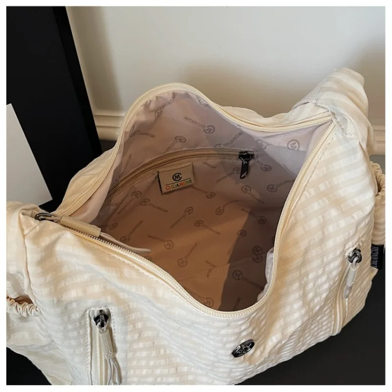 Korean Canvas Women Shoulder Crossbody Bag Harajuku Female Student Messenger Fashion Cloth Handbag for Girl 2026 Bookbag Travel view 6
