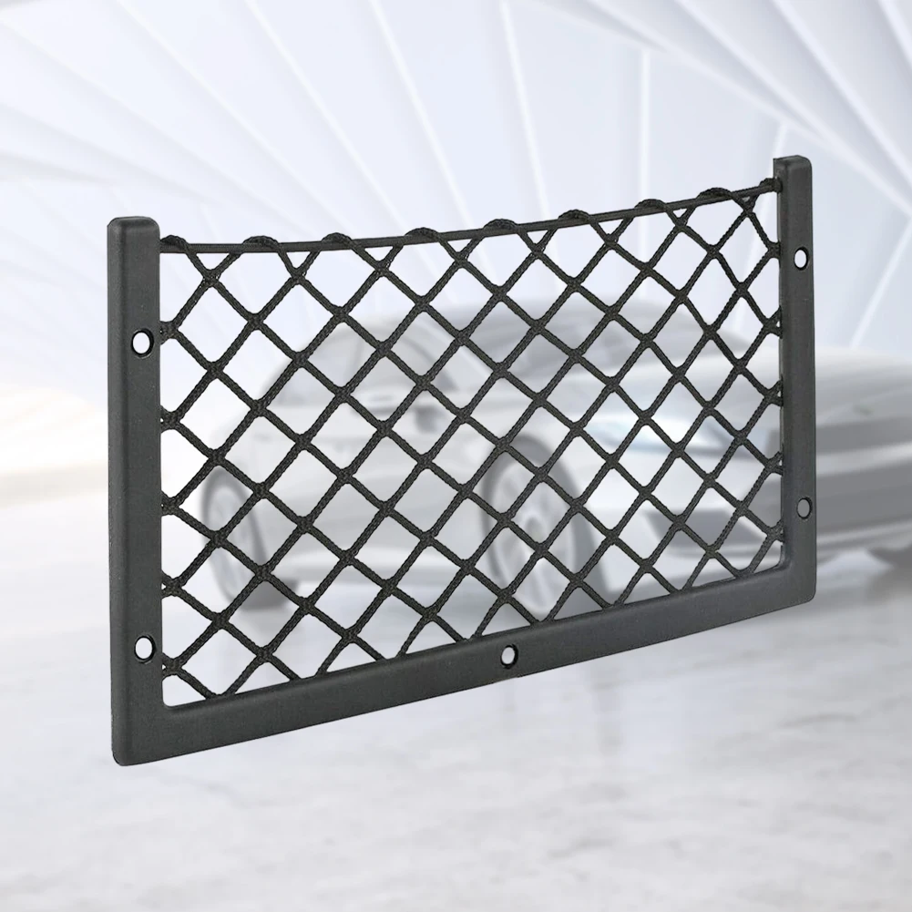 Car Seat Back Storage Net Elastic Magazine Holder Rack Large Mesh Bag Cargo Tissue Purse Holder for RV Truck Lorry  Camper