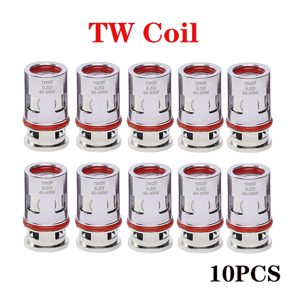 

10PCS TW Coil TW15/TW20/TW30 0.15ohm 0.3ohm Mesh Core for PnP Coil Pod II Drag S X H80S Drag E60 Argus Pro Pod Kit