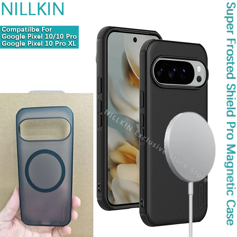 

Nillkin для Google Pixel 10 Pro XL/10 ТПУ + ПК, жесткий чехол Super Frosted Shield Pro, магнитный чехол, защитный чехол для телефона