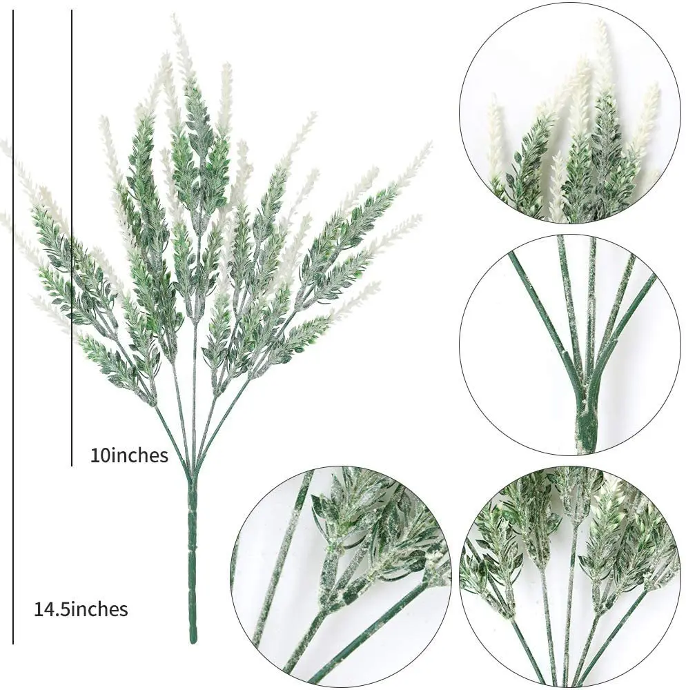 Искусственное растение лаванды, свадебное украшение для дома и сада, свадебный букет, реквизит для фотосъемки, 1/3/5 шт.