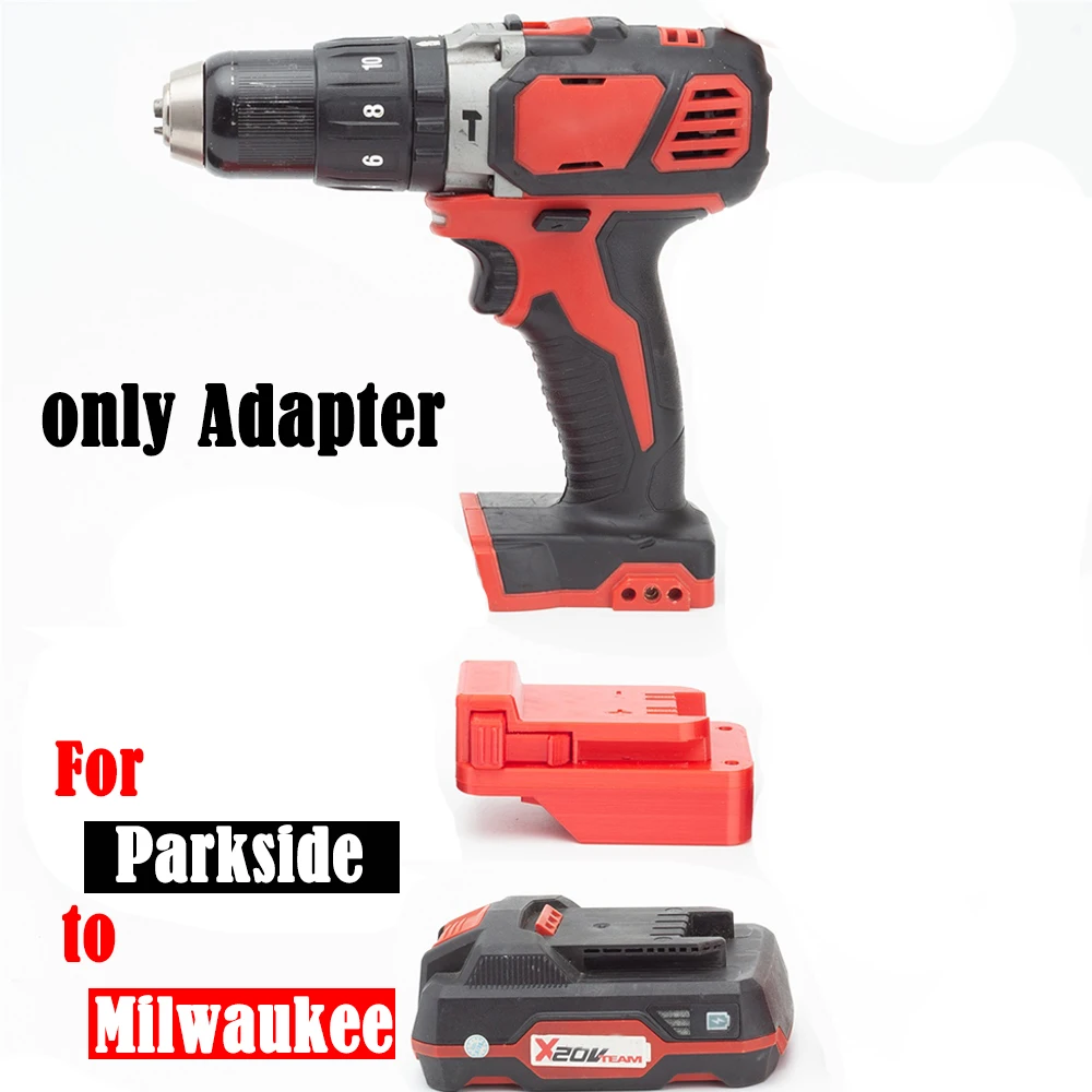 Adaptador para Bateria de Lítio Lidl Parkside X20v Converter para Milwaukee 18v Ferramentas sem Fio Ferramentas Não Incluídas e Bateria