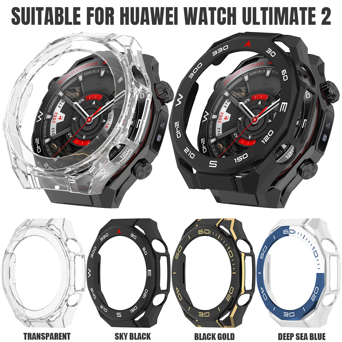 PC Hollow Case für Huawei Watch Ultimate 2 Border Schutzhülle Bumper Cover für Huawei Ultimate 2 Zubehör