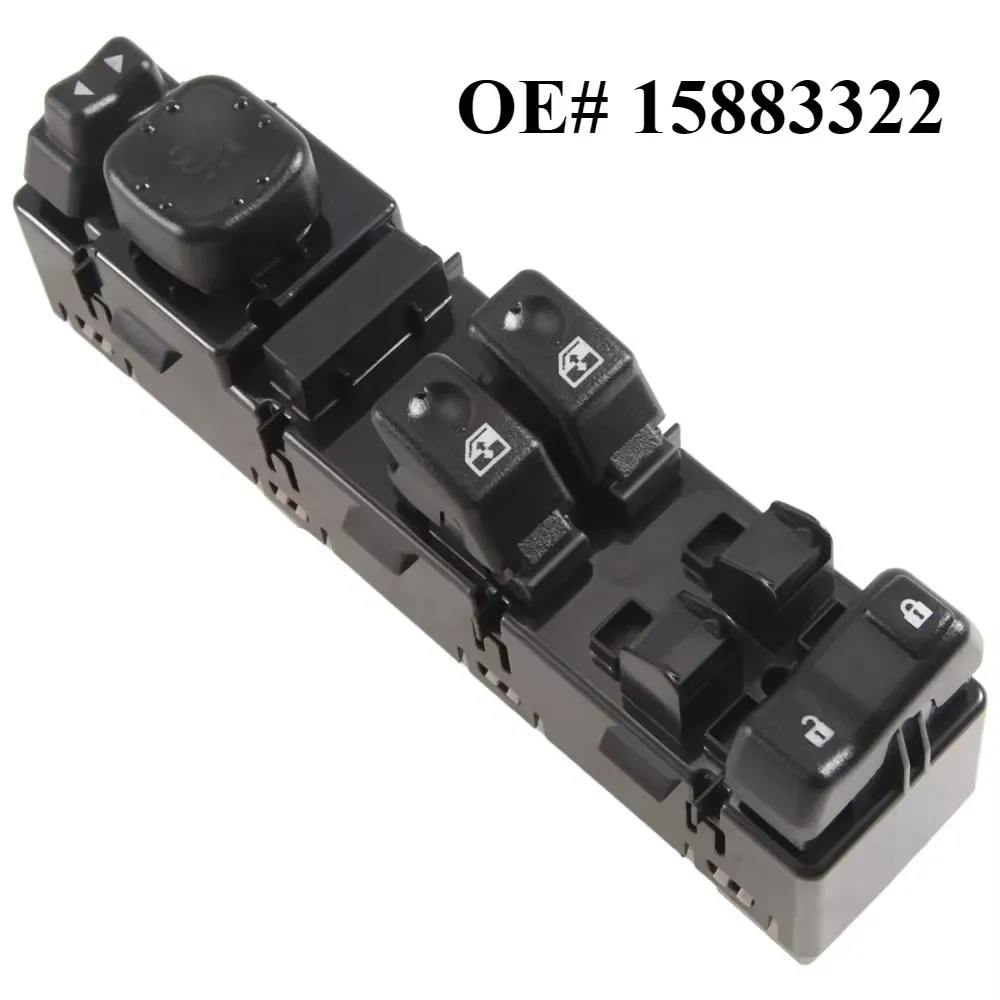 

Car Front Left Master Power Window Switch for Chevrolet Silverado 1500 2500 3500 GMC 15883322 Auto Parts Accessories
