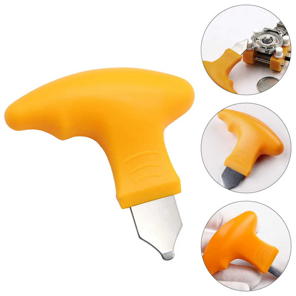 Watch Back Cover Opener Pry Removal Tool Steel ABS Anti-Skid Handle Professional Watch Case Remover Safe Repair Tool