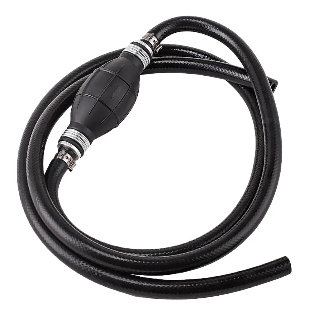 Black Fuel Line Hose Outboard Primer Bulb Fit for Marine Boat Car 8mm