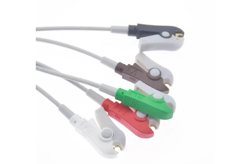 12 pin ECG lead 5-clip type suitable for Mindray T5 T8 ipm10 N12ipm7 monitor