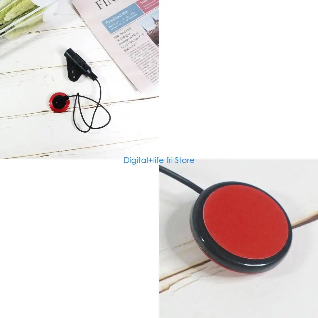 E06D Acoustic Guitar Pickup Piezo Contact Mic for Ukulele Violin Mandolin Banjo Harp