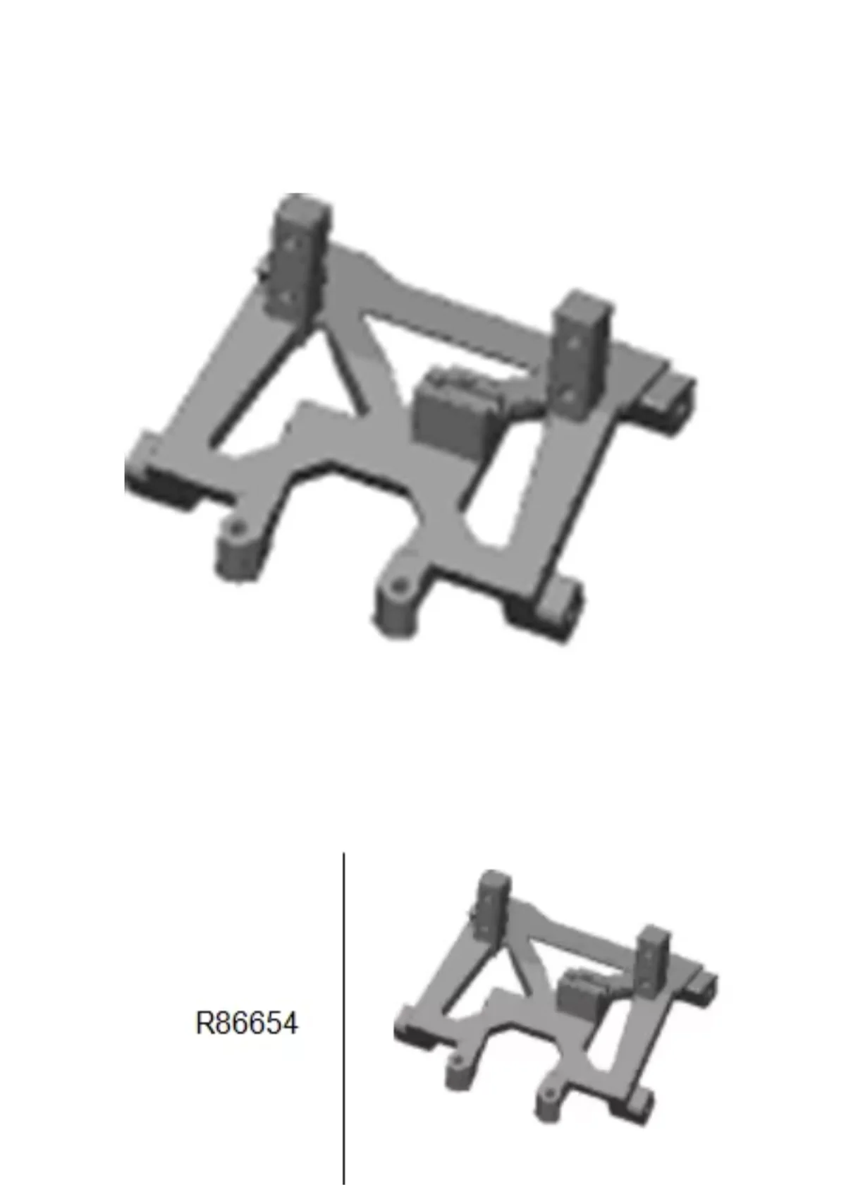 

R86654 Battery Mount For RGT Racing Challenger EX86170 1/10 Challenger 4WD
