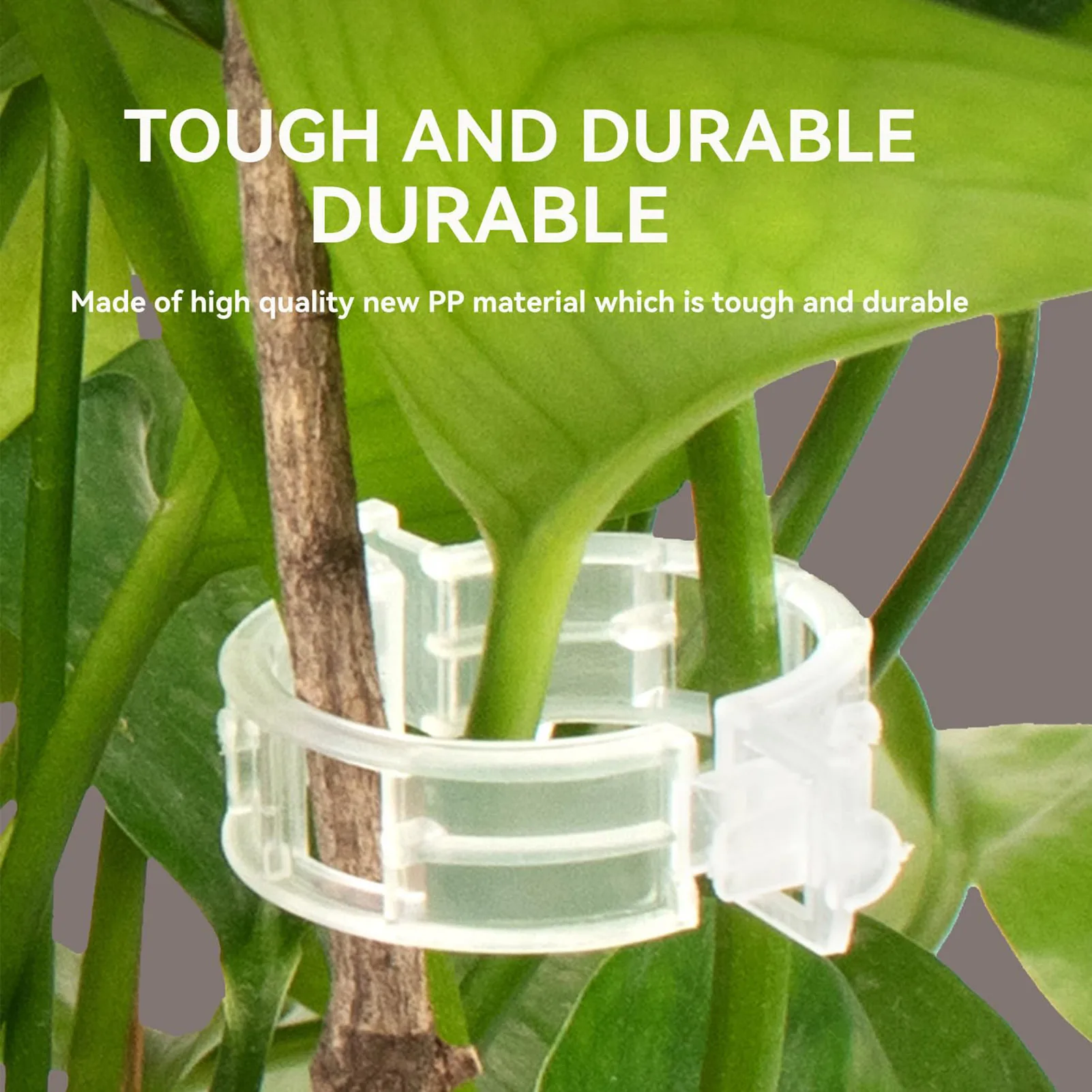 100Pcs Plastic Plant Clips Garden Vegetable Keeping Plants Grow Upright Fixing Clips for Orchids Vines Climbing Plant Stems