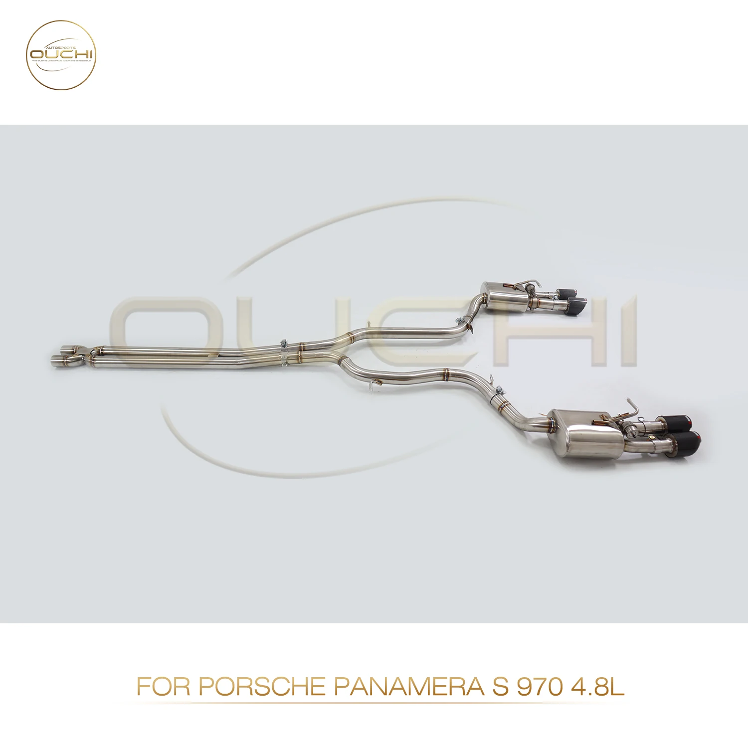 OUCHI-aço inoxidável sistema de escape, desempenho Catback para Porsche Panamera GTS S 970, 4.8L carro eletrônico válvula silencioso