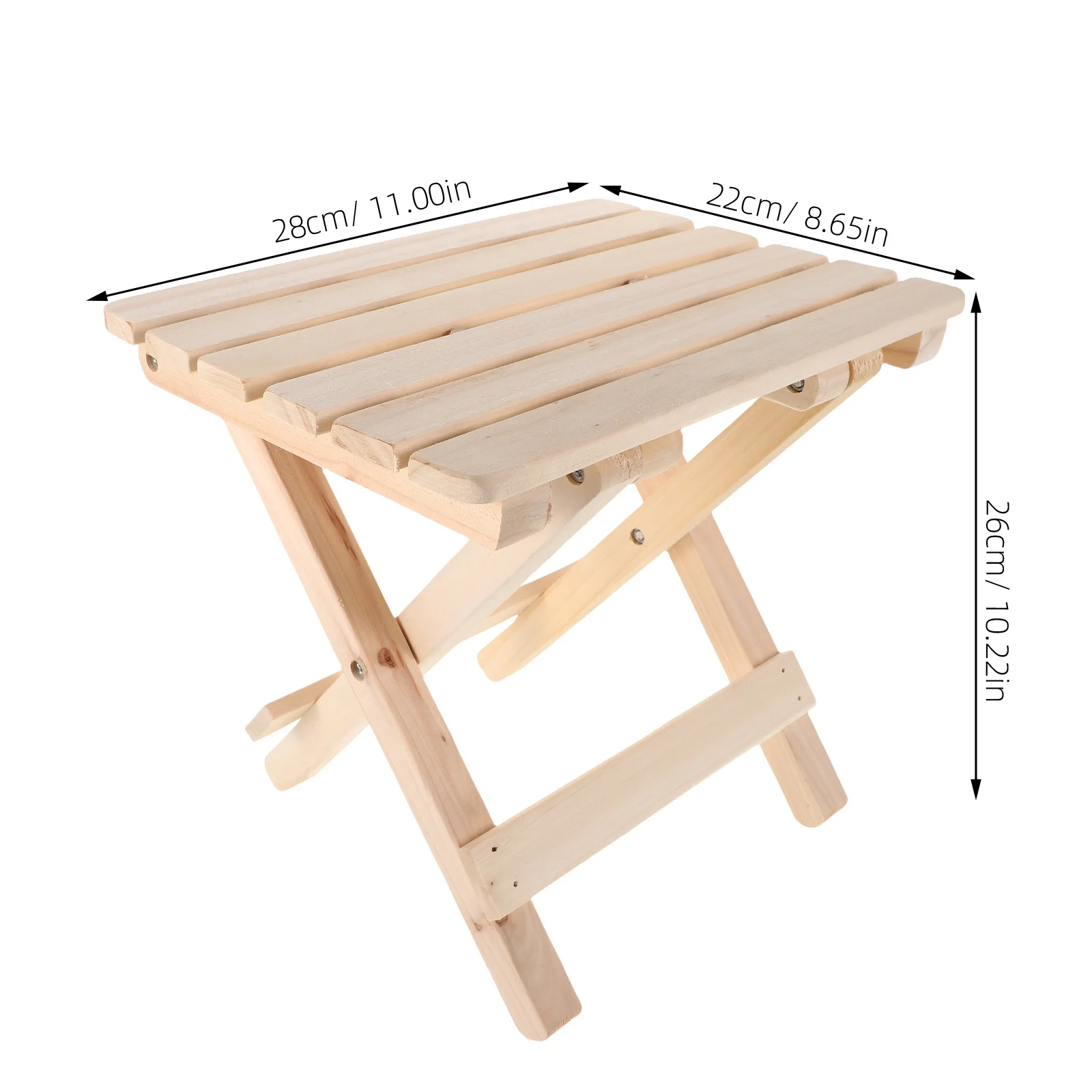 折りたたみ式無垢材スツール 軽量ポータブルステップベンチ キャンプ、ハイキング、釣り、旅行、アウトドアアクティビティ、バスルーム、キッチン用